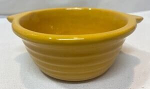 Vintage Bauer Yellow 4" Individual Baker Open Ring Ware